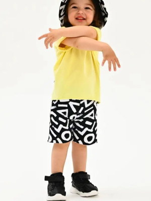 Шорты Glamourchik черный-белый