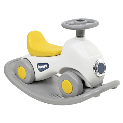 Качалка-каталка PITUSO Машинка Carrito Grey/Серый, 81*32*48 см (карт.короб)