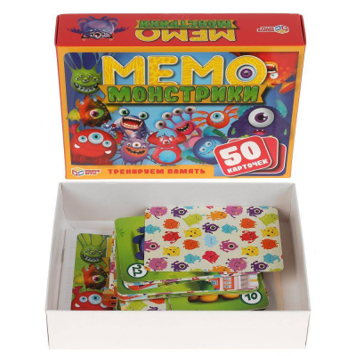 Игра настольная "МЕМО. Монстрики" PLAYLAND