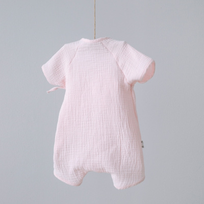 Боди-песочник на завязках Муслин KiDi розовый
