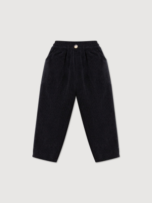 Вельветовые брюки с начесом MIMILAV черный