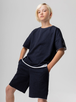 Футболка с коротким рукавом + шорты Bodo темно-синий