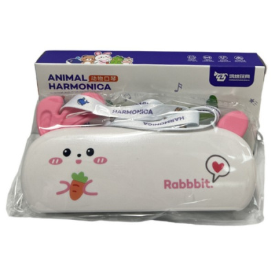 Гармошка губная "Кролик", в/к 18*9*2,5 см