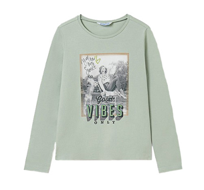 Футболка с длинным рукавом для девочки Mayoral