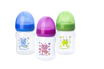Бутылочка широк.горло" Мои первые друзья" 150 мл. Курносики