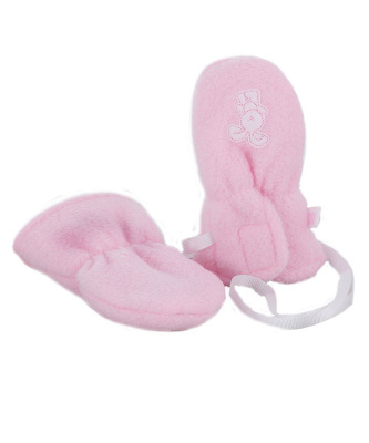 Рукавицы детские розовый