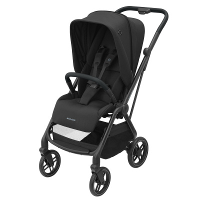 Коляска детская прогулочная Maxi-Cosi Leona Essential Black черный (большие колеса)