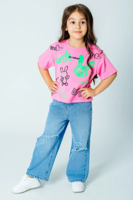 Футболка с коротким рукавом для девочки Deloras розовый