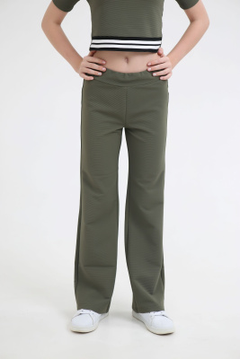 Брюки для девочки Deloras темный хаки