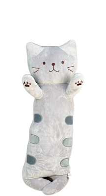 Кот обнимашка 80 см серый