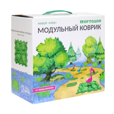 Коврик массажный модульный ОРТО Набор Мох 6шт.