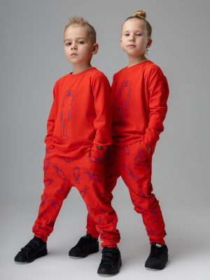 Свитшот + брюки Bodo красный/синий