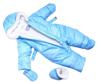 Комбинезон для мальчика Лама голубой