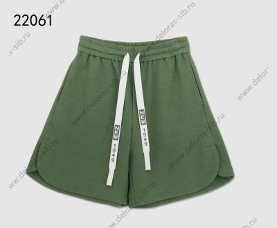 Шорты для девочки Deloras темный-хаки
