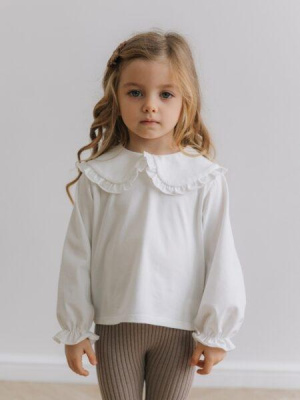 Блузка с воротником MIMILAV молоко