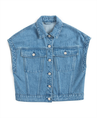 Жилет джинсовый для девочки Button Blue