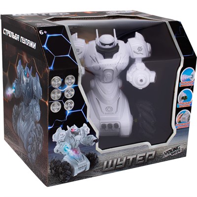 Робот на радиоуправлении Young Racer MK666-861A Шутер черный в кор.