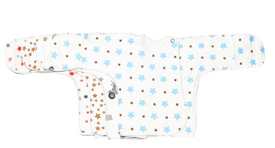 Распашонка трансформер на кнопке Кисса интерлок