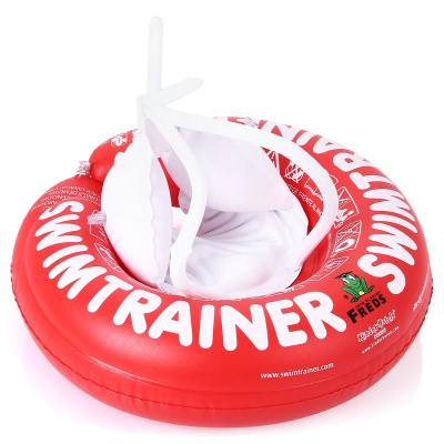 Круг надувной для игр на воде SWIMTRAINER Classic от 3 месяцев до 4 лет красный