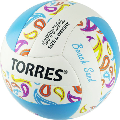 Мяч для волейбола TORRES Beach Sand Blue V32095B, размер 5