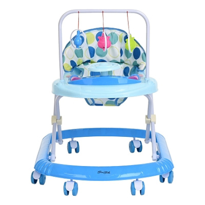 Ходунки Считалка (8 пласт.колес,игрушки,муз) 67х55х67 Blue/Голубой BAMBOLA  