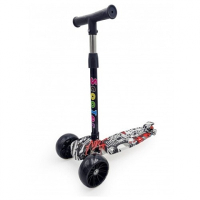 Самокат 3-х колесный с регулируемой ручкой Funky Toys широкие колеса 72 см