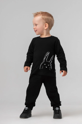 Лонгслив + брюки Bodo черный