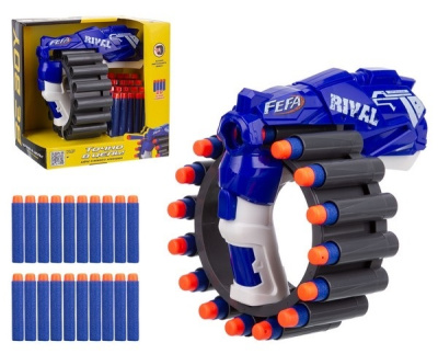 Бластер BeBoy стреляющий софт-патронами, обойма на 16 патронов
