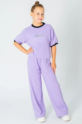 Брюки для девочки Deloras фиолетовый