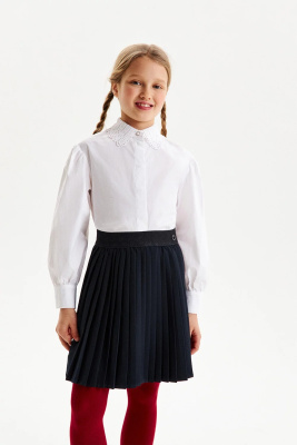Блузка школьная с длинным рукавом для девочки Silver Spoon