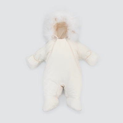 Комбинезон KiDi Дивини-1 с опушкой зимний молоко