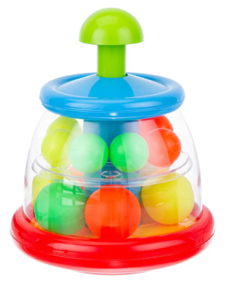 Юла прозрачная Elefantino цвет красный