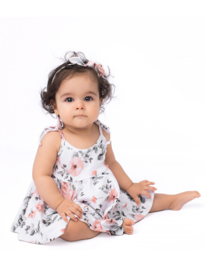 Боди-сарафан Glamourchik Цветы сирень