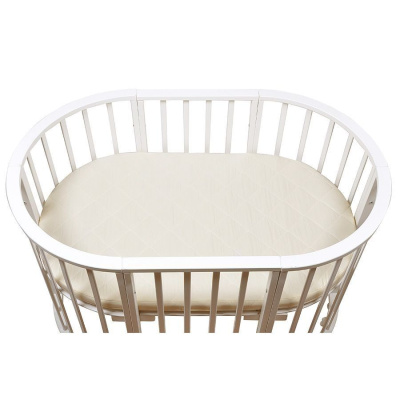 Матрац Bambola в кроватку Roun Oval +Kokos 125*75*8 Микрофибра*
