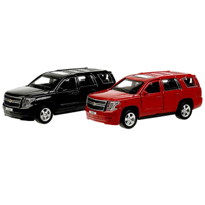 Машина металл CHEVROLET TAHOE 12 см, двери, багаж, инерц, дисп. ассорт Технопарк 