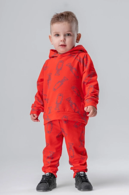 Свитшот + брюки Bodo красный/синий