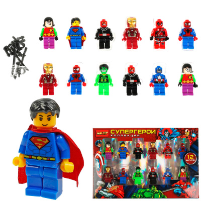Конструктор фигурки супергерои-12 шт. МАСТЕР 