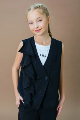 Жилет для девочки Deloras черный