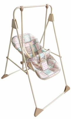 Качели детские Ветерок-Люкс Бежевый Звезды ГЛОБЭКС 