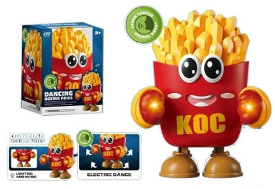 Игрушка "Картофель фри" на бат. световые и звуковые эффекты, танцует, в/к 13*10*16,5 см