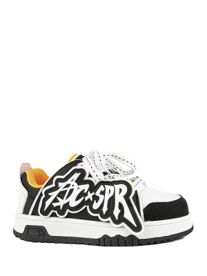 Кроссовки для мальчика Kapika черный-оранжевый