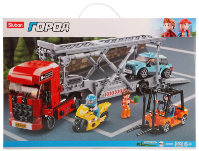 Конструктор "Автовоз" 542 дет. в/к 47,5*33*6,7 см