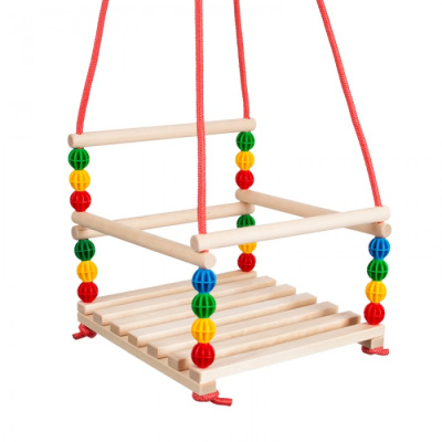 ЛИДЕР ПК Качели подвесные деревянные Прямоугольный поручень (10 шт/кор)