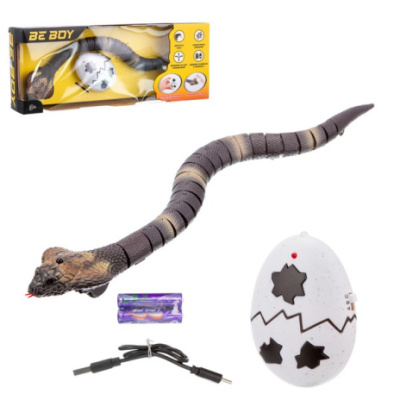 Кобра "Beboy" на пульте р/у, реалистичные движения, подвижный язык, USB зарядное устройство, управле
