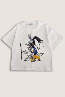 Футболка с коротким рукавом для мальчика COLABEAR белый