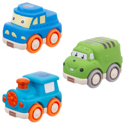 Машинка "Elefantino", инерц. pull-back, мягкий корпус, размер машинки 9,8*6,3*7,5