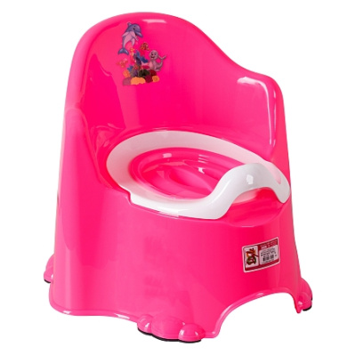 Горшок детский КОМФОРТ Розовый/Малиновый DUNYA 