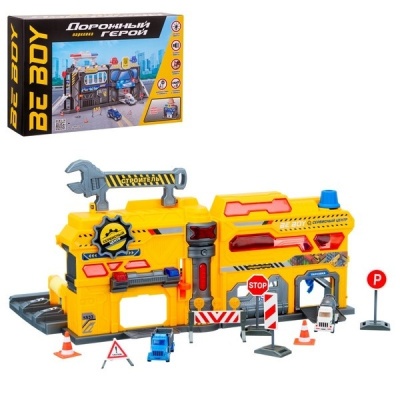 Набор "Гараж" "ВеВоу", световые и звуковые эффекты, подвижные элементы, 2 машинки, размер: 23*18*56 