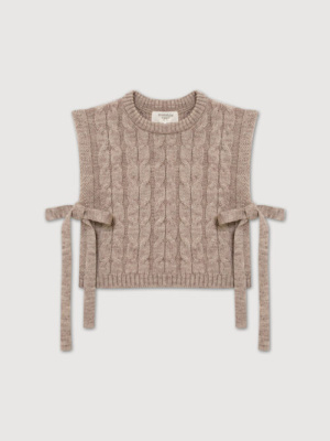 Жилет на завязках MIMILAV кофе