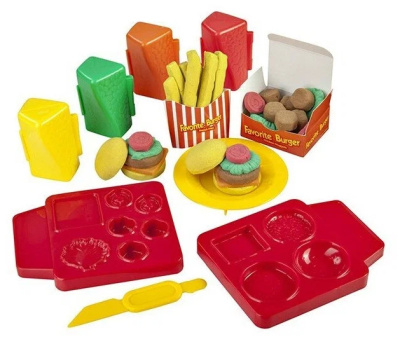 Набор для творчества Skwooshi "Бургер" масса для лепки